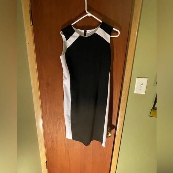 Calvin Klein Dresses & Skirts - Elegant Black and White Sleeveless Dress. Calvin Klein